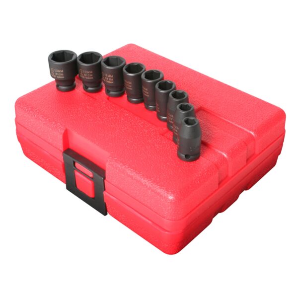 SUNEX 1/4" Drive 9 PC Metric Socket Set