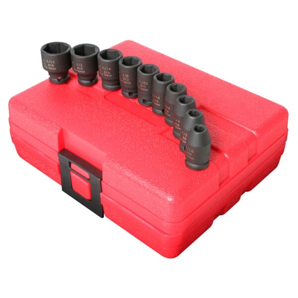 SUNEX 1/4" Drive Impact 10 PC SAE Socket Set
