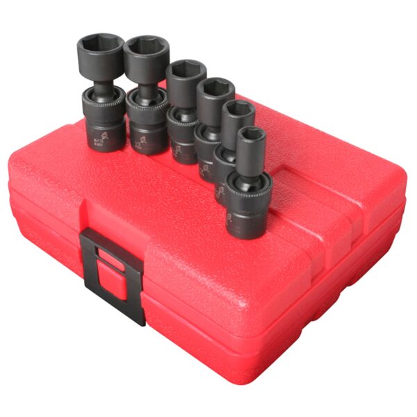 SOCKET SET IMPACT 1/4IN. DRIVE 6 PC UNIV SAE.