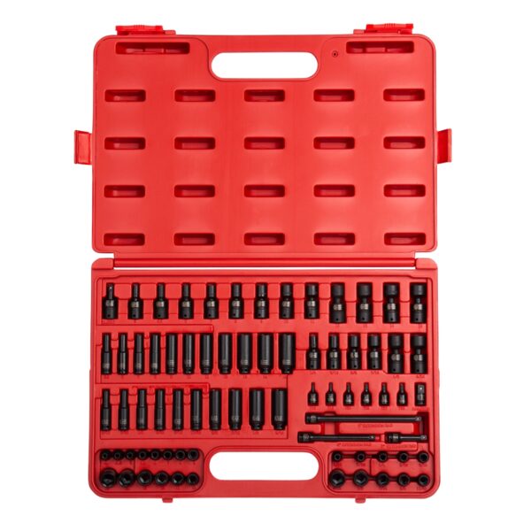 1/4" DR 74 PC SAE/ MET MASTER IMPACT SET