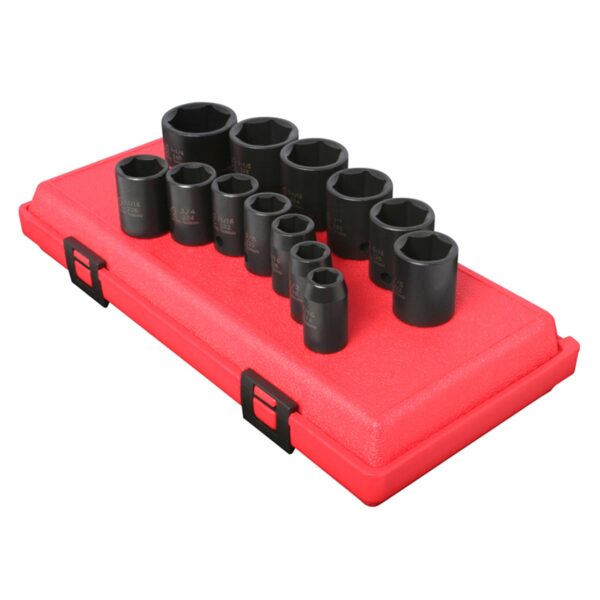 SOCKET SET IMPACT 1/2IN. DRIVE 13 PC STD SAE 6 PT
