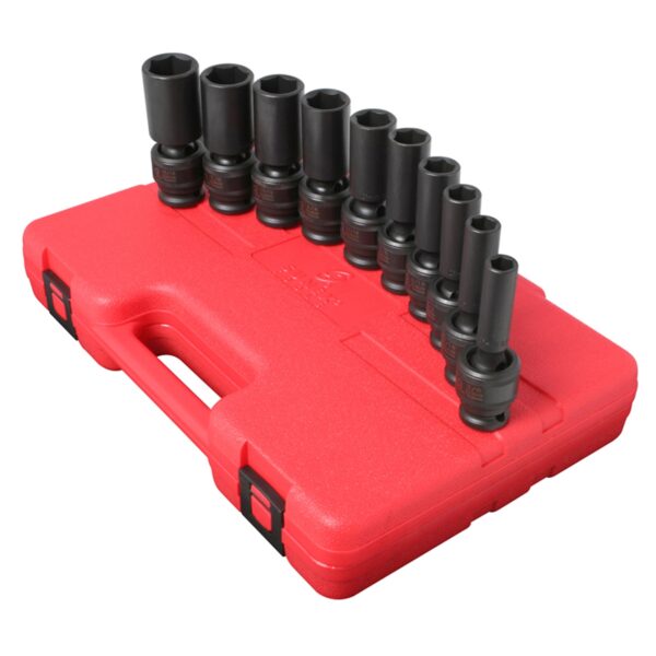 SOCKET SET IMPACT 1/2IN. DRIVE 10PC UNIV DEEP SAE
