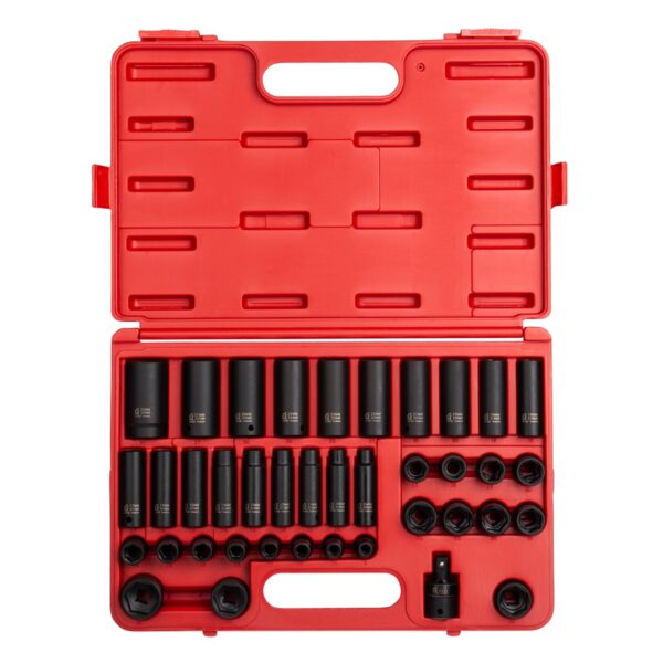 SOCKET SET IMPACT 1/2IN. DR MET REGULAR & DEEP