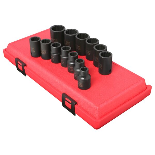 SOCKET SET IMP 1/2" DR 13 PC STD MET 12PT